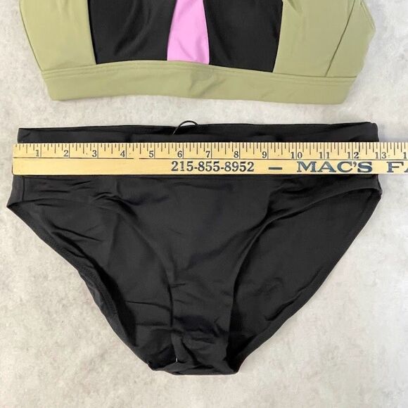 prAna Bikini Set Black Sporty Hipster 2 Piece Swimwear Black Womens Size XS NEW! - Picture 11 of 15